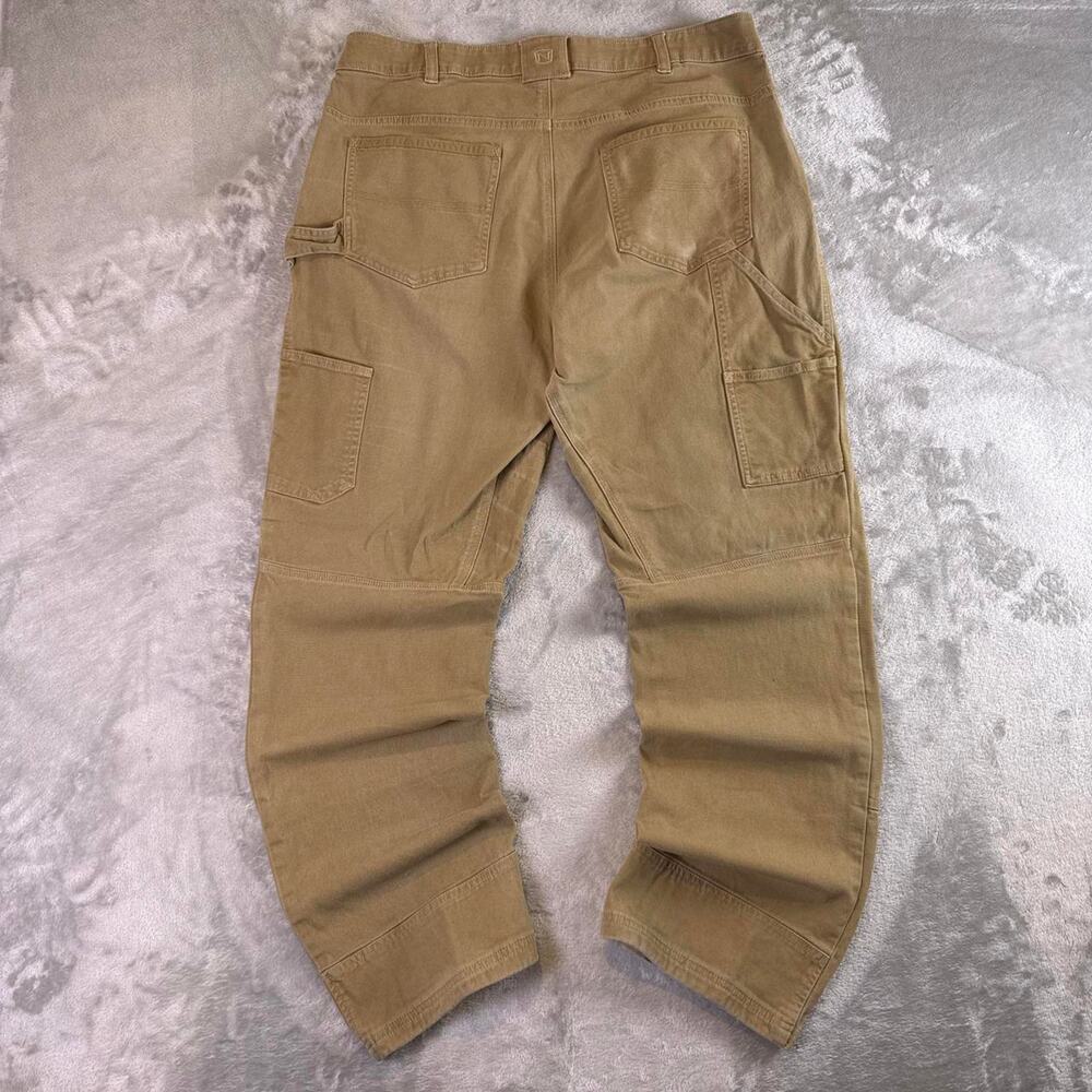 Noble Outfitters Tan Work Pants Utility Carpenter Style Reinforced Panel